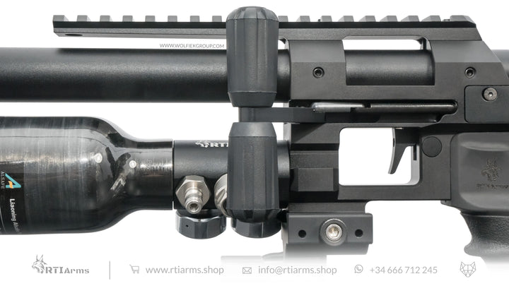 Black Bolt Hard Rubber Grips for RTI Arms